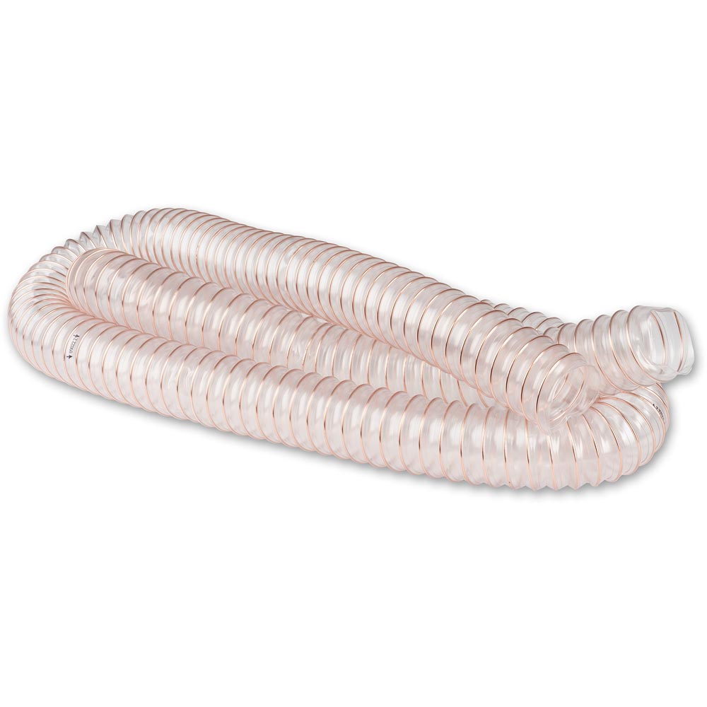 Axminster Workshop Clear Lightweight PVC Extraction Hose - 50mm x 2.5m