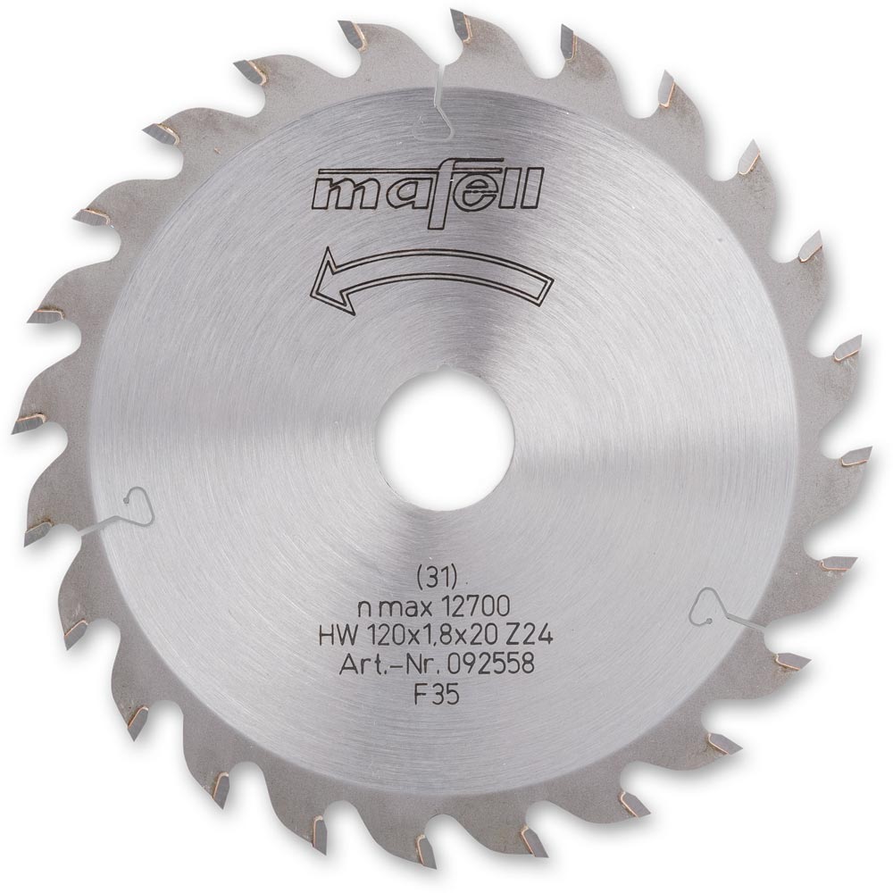 Mafell TCT Saw Blade for KSS40 - 120mm x 1.8mm 20mm 24T
