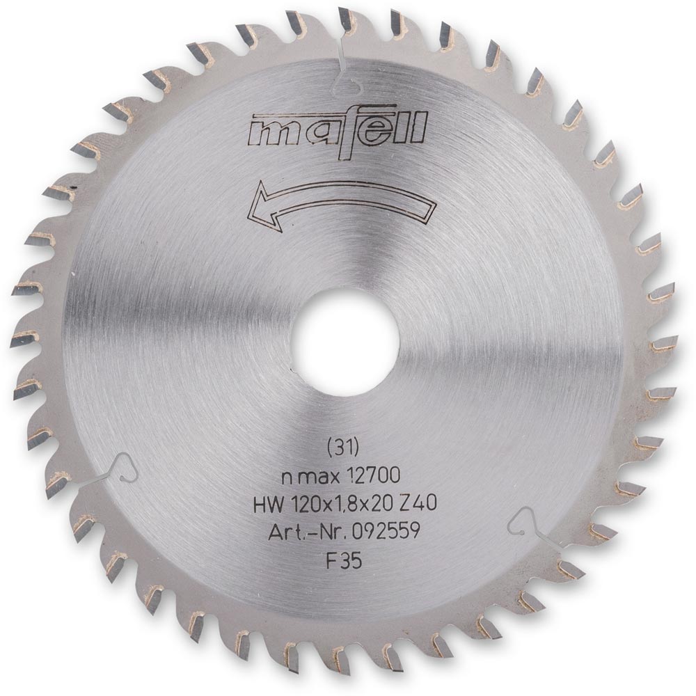 Mafell TCT Saw Blade for KSS40 - 120mm x 1.8mm 20mm 40T