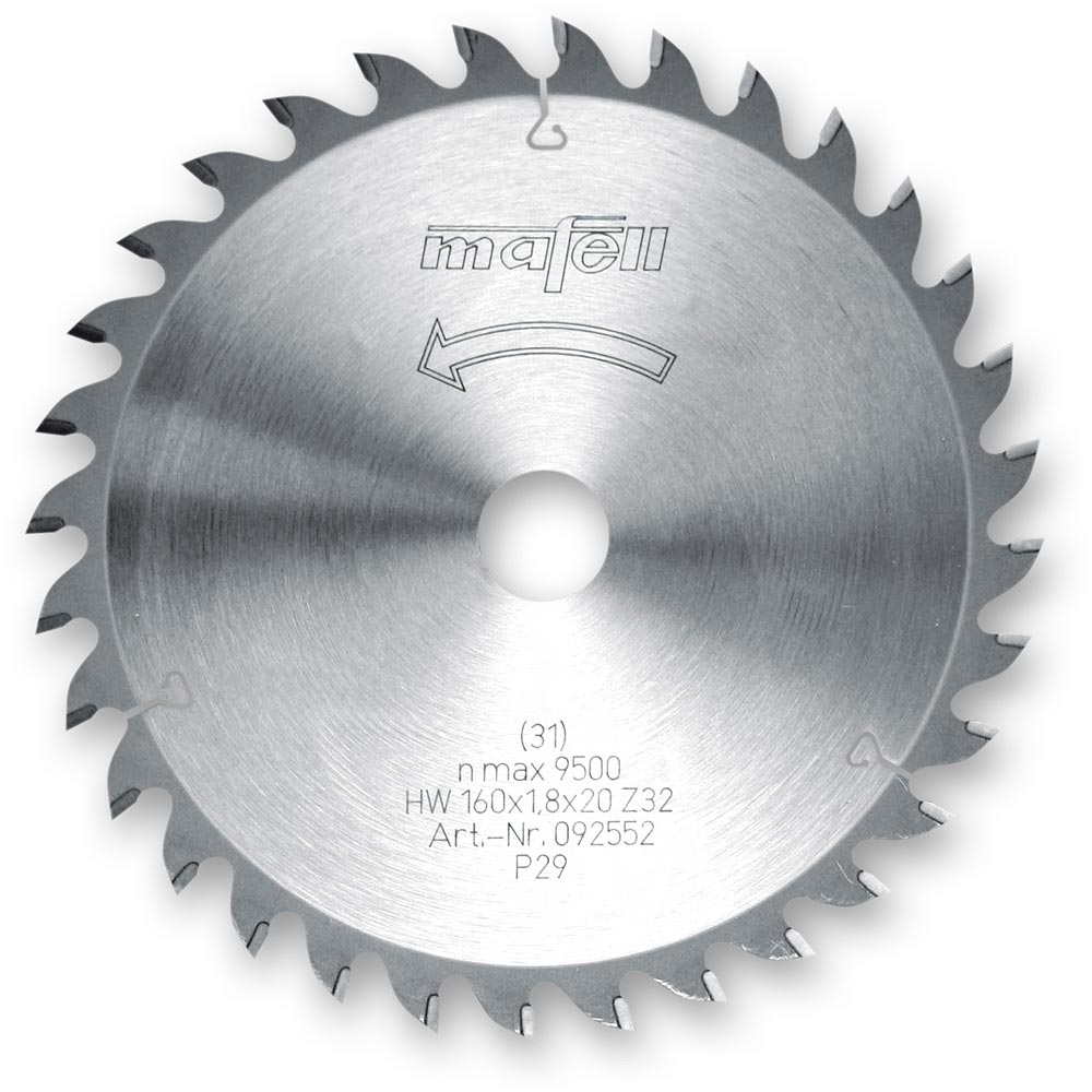 Mafell TCT Saw Blade for MT55 - 160mm x 1.8mm 20mm 32T