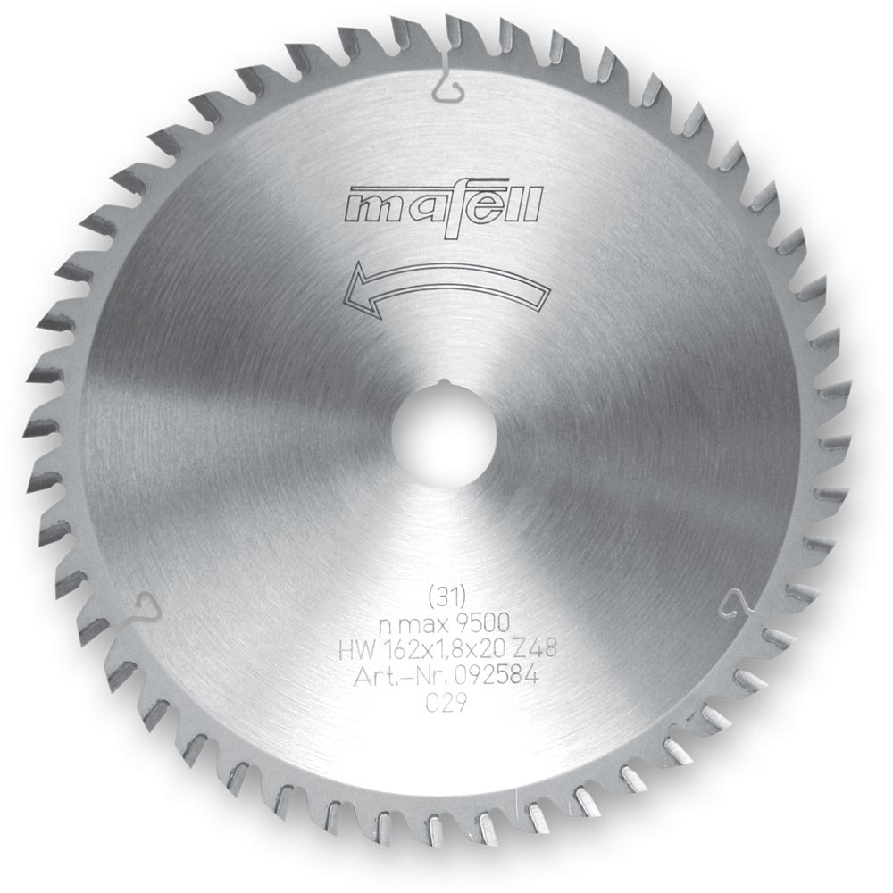 Mafell TCT Saw Blade for MT55 - 162mm x 1.8mm 20mm 48T