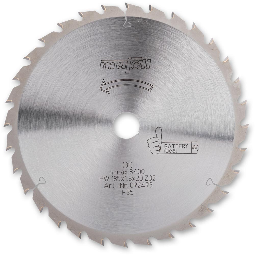 Mafell TCT Saw Blade for KSS60 - 185mm x 1.8mm 20mm 32T