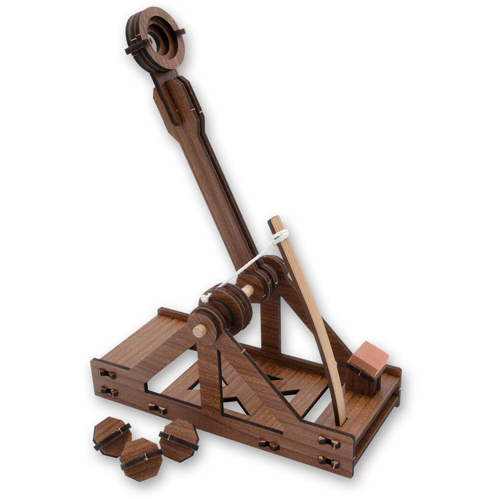GMC Mini Wooden Kit - Leonardo da Vinci Catapult
