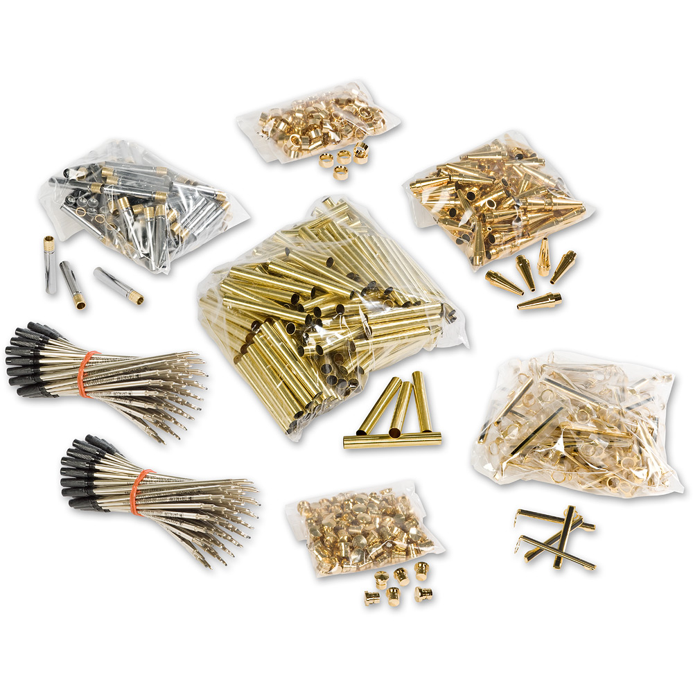 Axminster Woodturning Artisan Twist Pen Kits - 24kt Gold (Box 100)