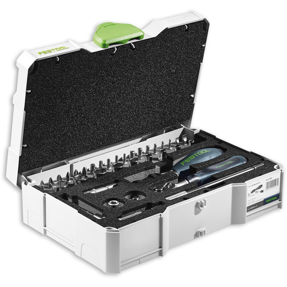 Festool 37 Piece Ratchet Set in Systainer (1/4")