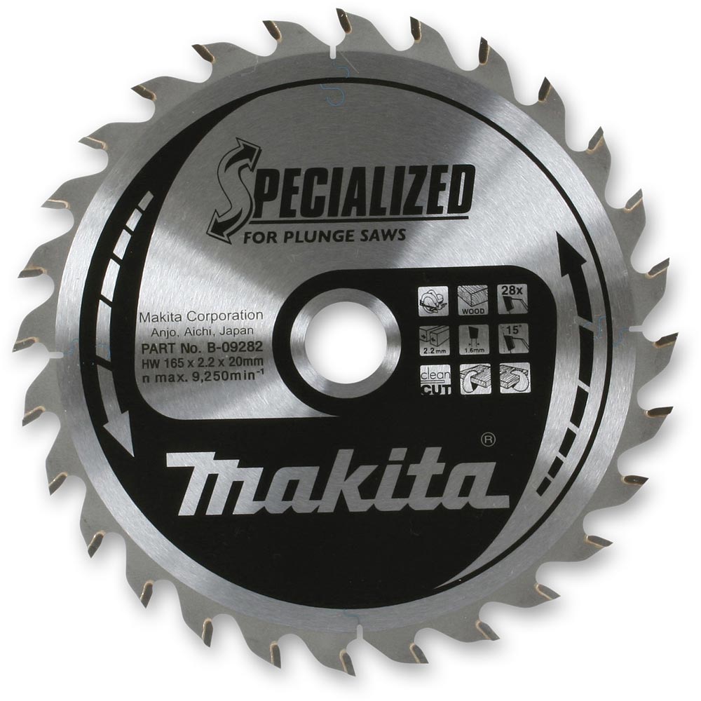 Makita 'Specialized' TCT Plunge Saw Blade - 165mm x 2.2mm 20mm 48T
