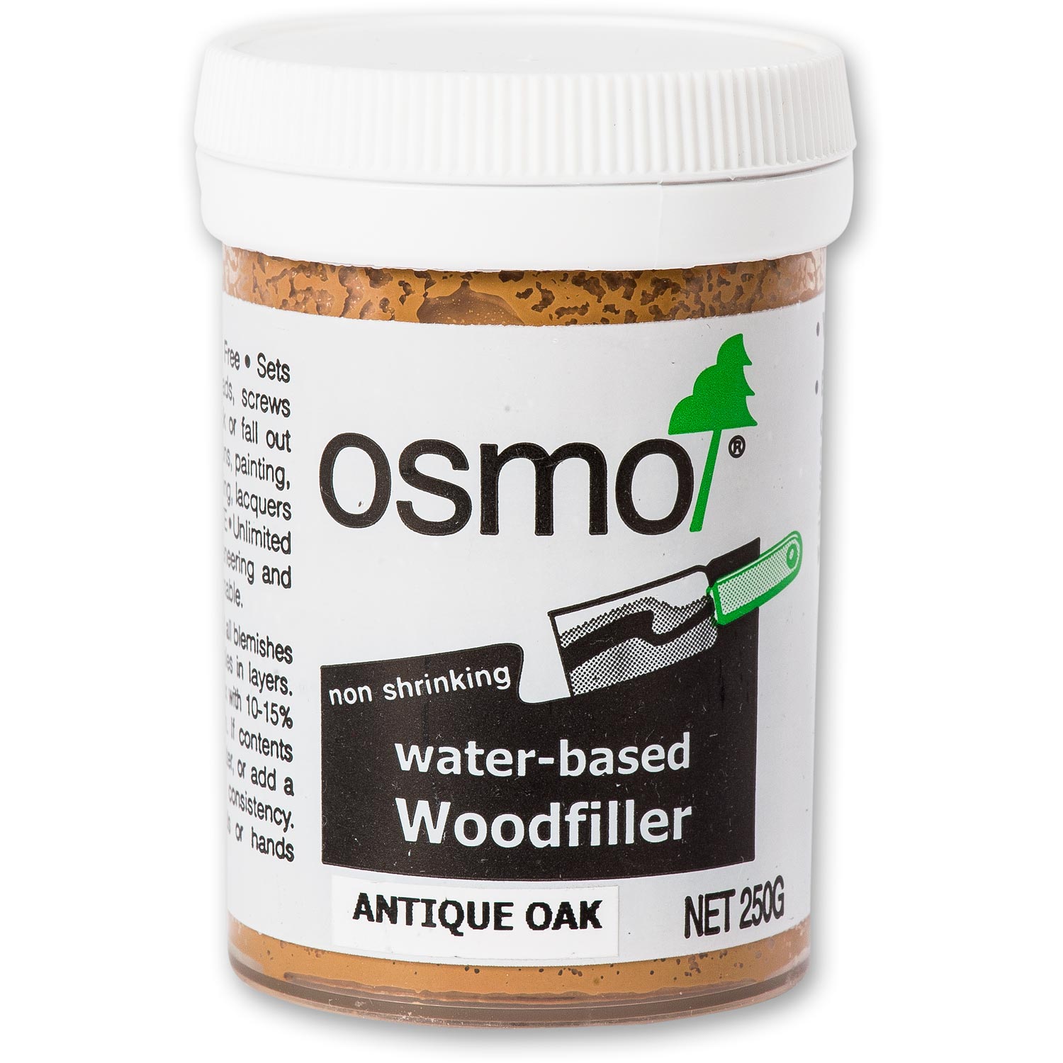 Osmo Water Based Wood Filler - Antique Oak 250g