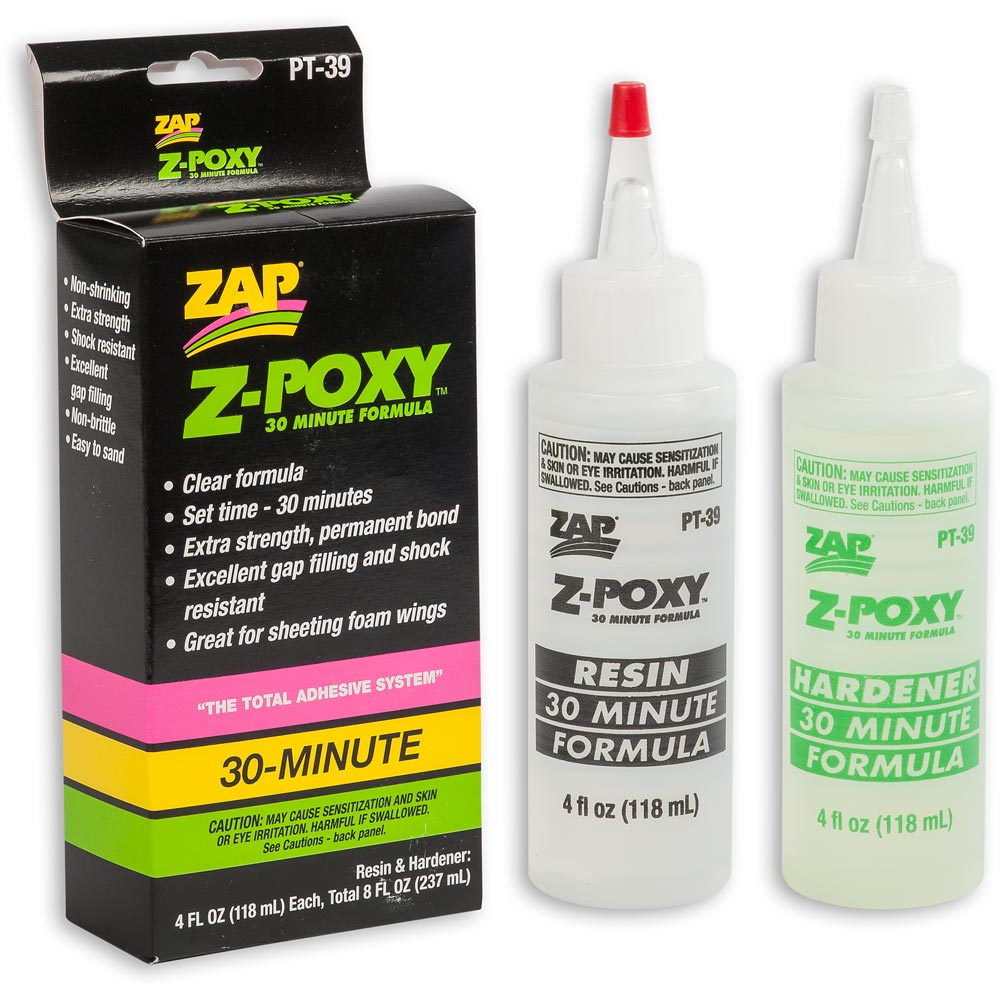 Zap Z-Poxy Epoxy Resin - 30 Minute 235ml(8 fl.oz)
