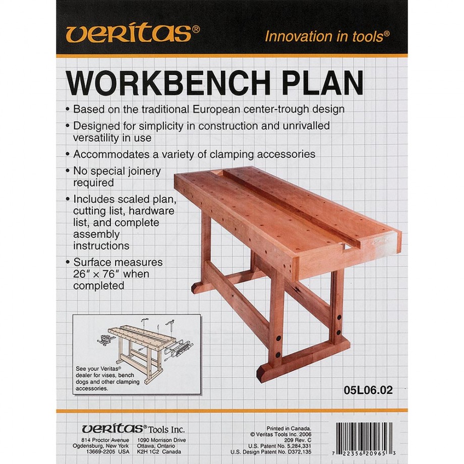 Veritas Workbench System Plan - Woodworking Books &amp; Plans 