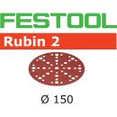 Festool Rubin 2 Abrasive Discs 150mm (48 hole) (Pkt 10) - 180g