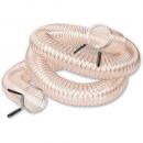 Axminster Craft 63mm Extraction Hose with Clips - 3m