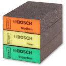 Bosch Abrasive Sponges (Pkt 3) - XFine, Fine & Med
