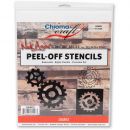Chroma Craft Peel-Off Gears Stencil