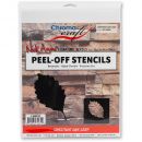 Chroma Craft Peel-Off Chestnut Oak Leaf Stencil
