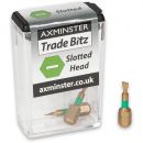 Axminster Workshop TiN 4mm Screwdriver Bits 25mm (Pkt 3)
