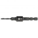 FISCH Hex Drive Countersink - 3.2mm Drill No.10 Screw