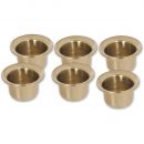 Brass Candle Cups (Pkt 6)