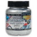 Polyvine Acrylic Enamel Paint - Metallic Silver 100ml