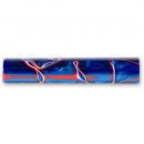 Shockwave Acrylic Pen Blank - Blue with Red/White