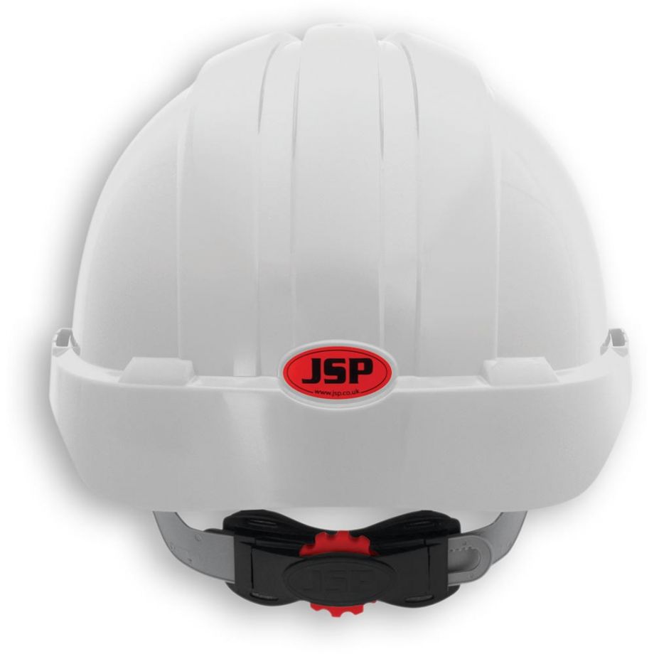 JSP EVO®3 Safety Helmet with Wheel Ratchet - White
