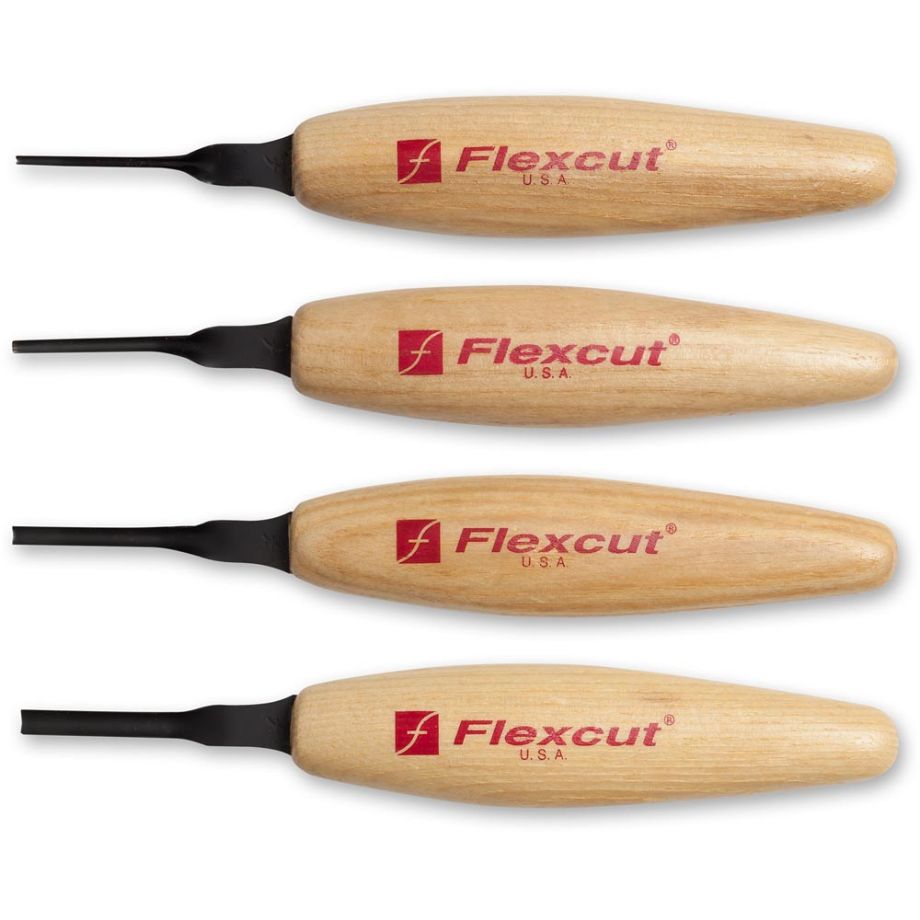 Flexcut MT300 4 Piece Micro Sweep Tool Set