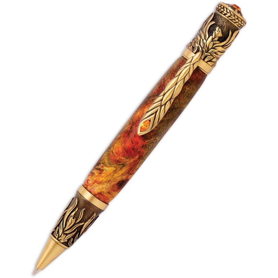 Phoenix Rising Twist Pen Kit - Antique Brass