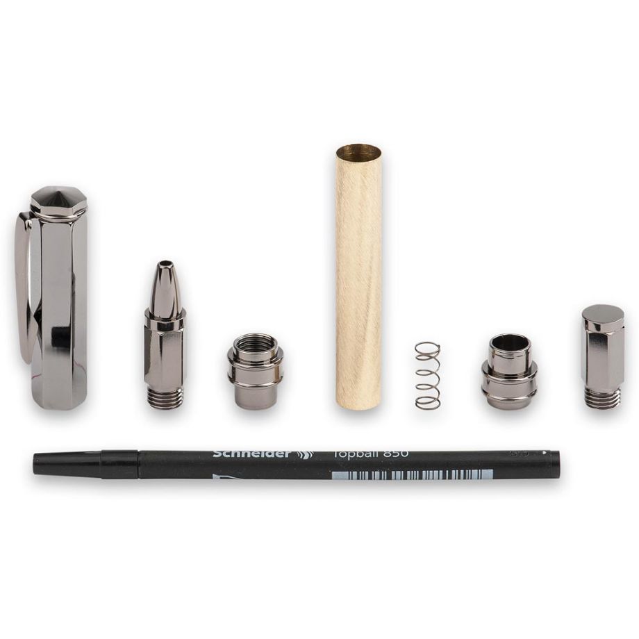 Magnetic Vertex Rollerball Pen Kit - Gunmetal