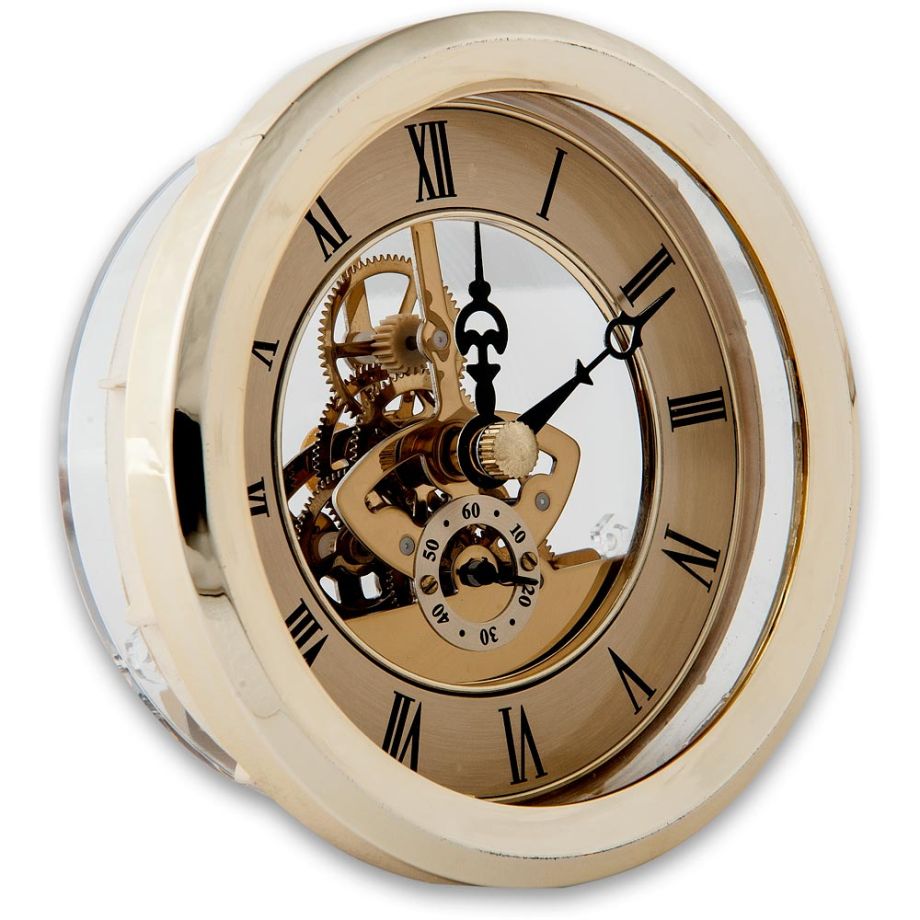 100mm Gold Skeleton Clock Insert