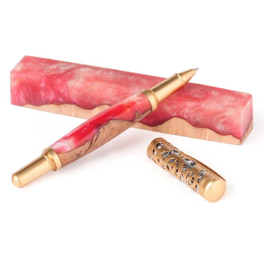 Filigree Roller Pen Kit - Matt Gold/Chrome