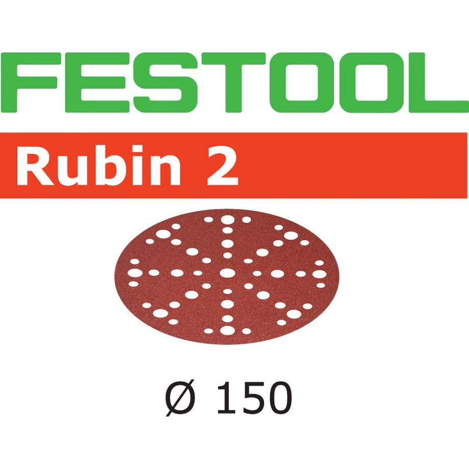 Festool Rubin 2 Sanding Discs 150mm (48 Hole)