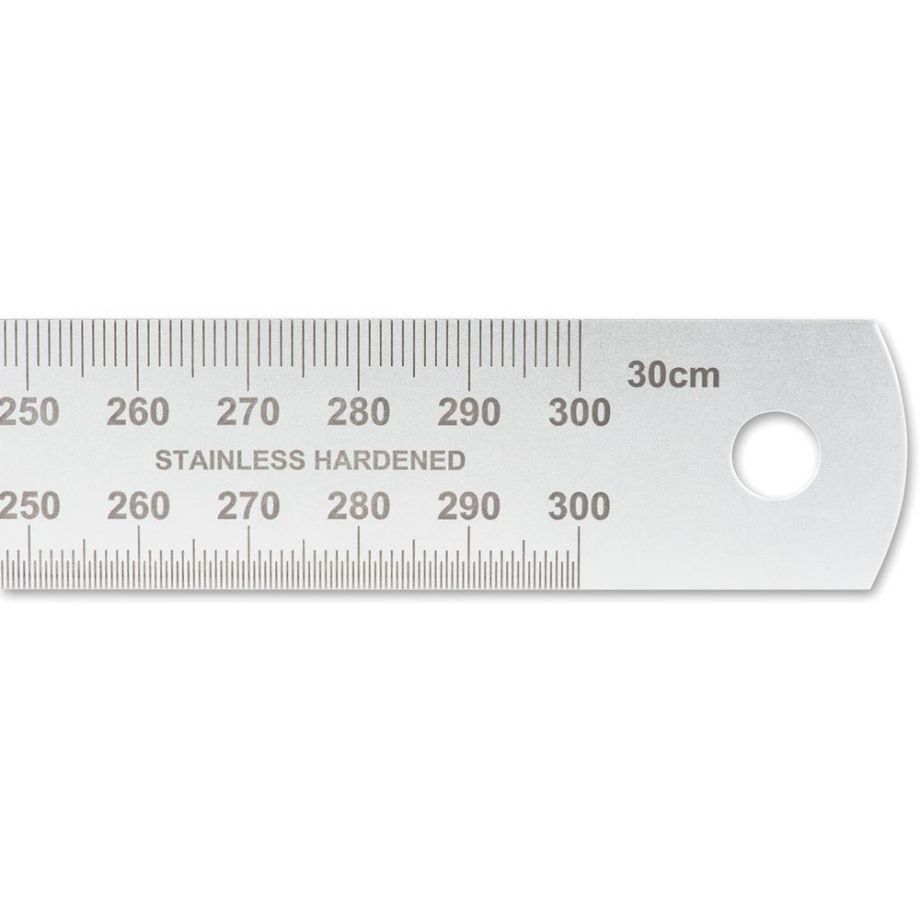 Axminster Professional Stainless Steel Metric Rule - 300mm