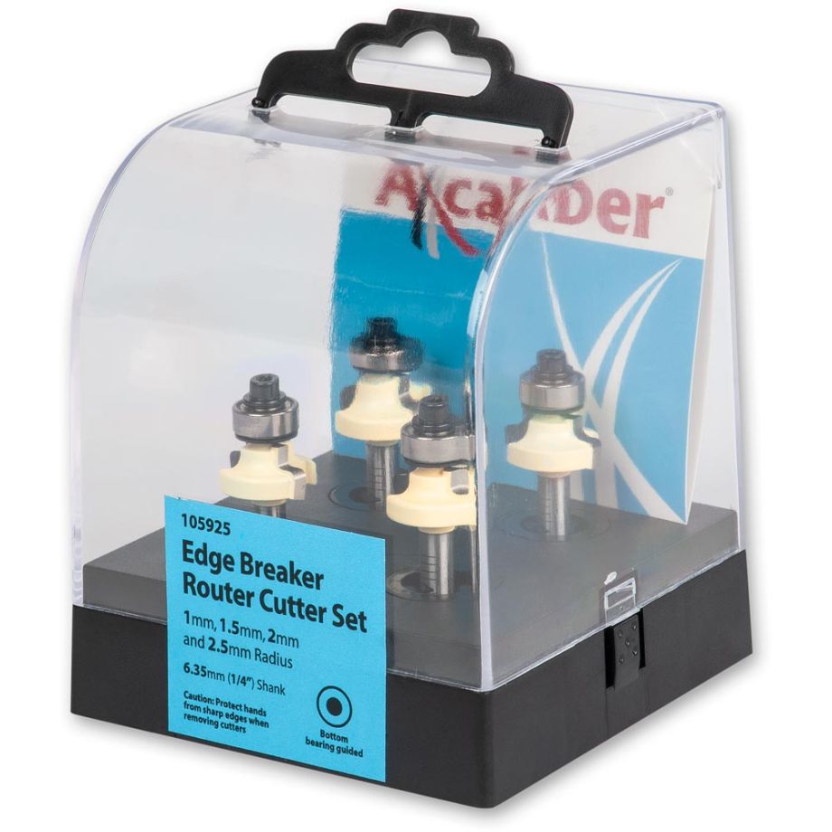 Axcaliber Edge Breaker Router Cutter Set 4