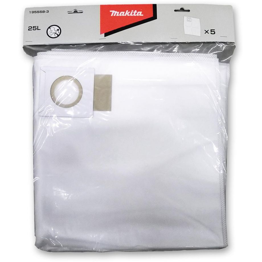 Makita Extractor Filter Bags for VC2211MX1 (Pkt 5)