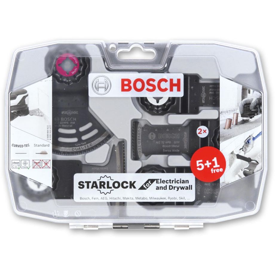 Bosch 5+1 Multi-Tool Electrician & Drywall Set (Starlock)