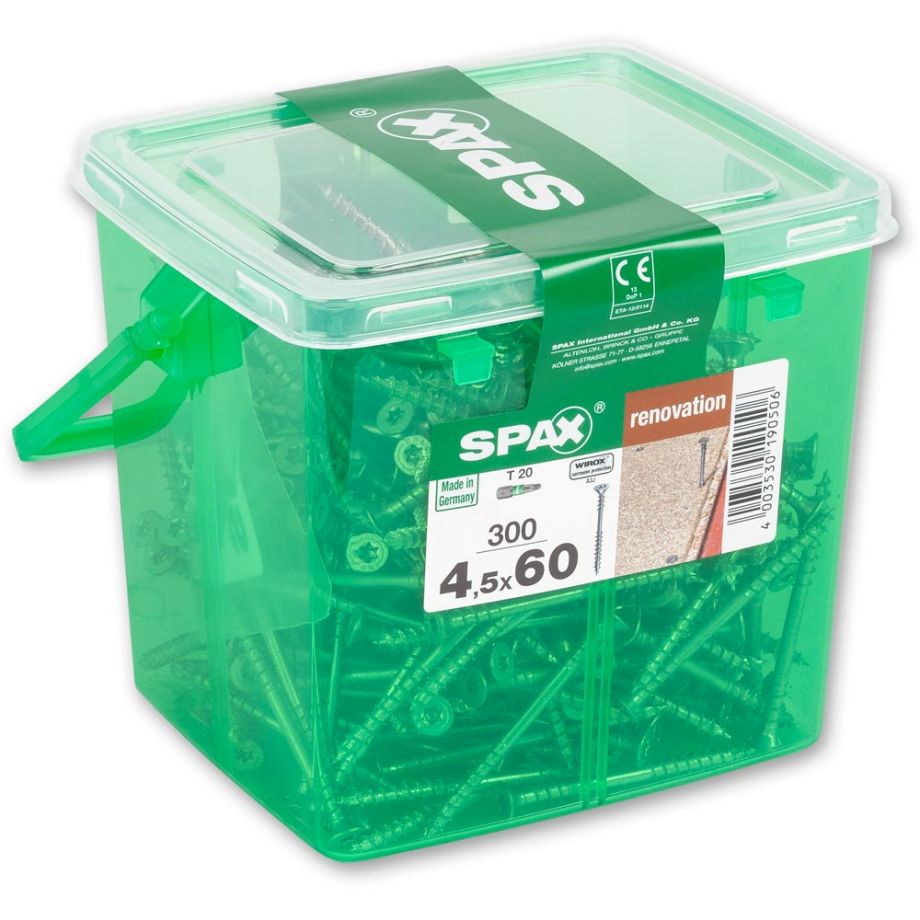 SPAX T-STAR Flooring Screws WIROX 4.5 x 60mm Tub 300
