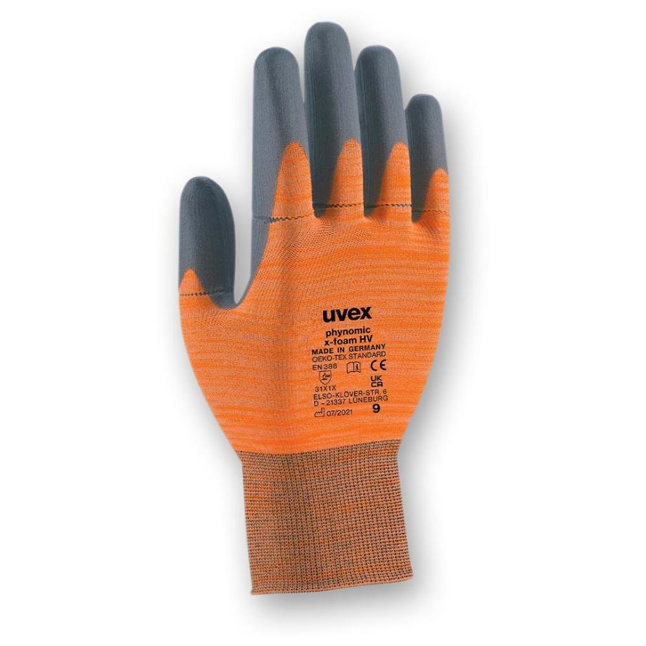 uvex phynomic X-FOAM Finger Protection Gloves
