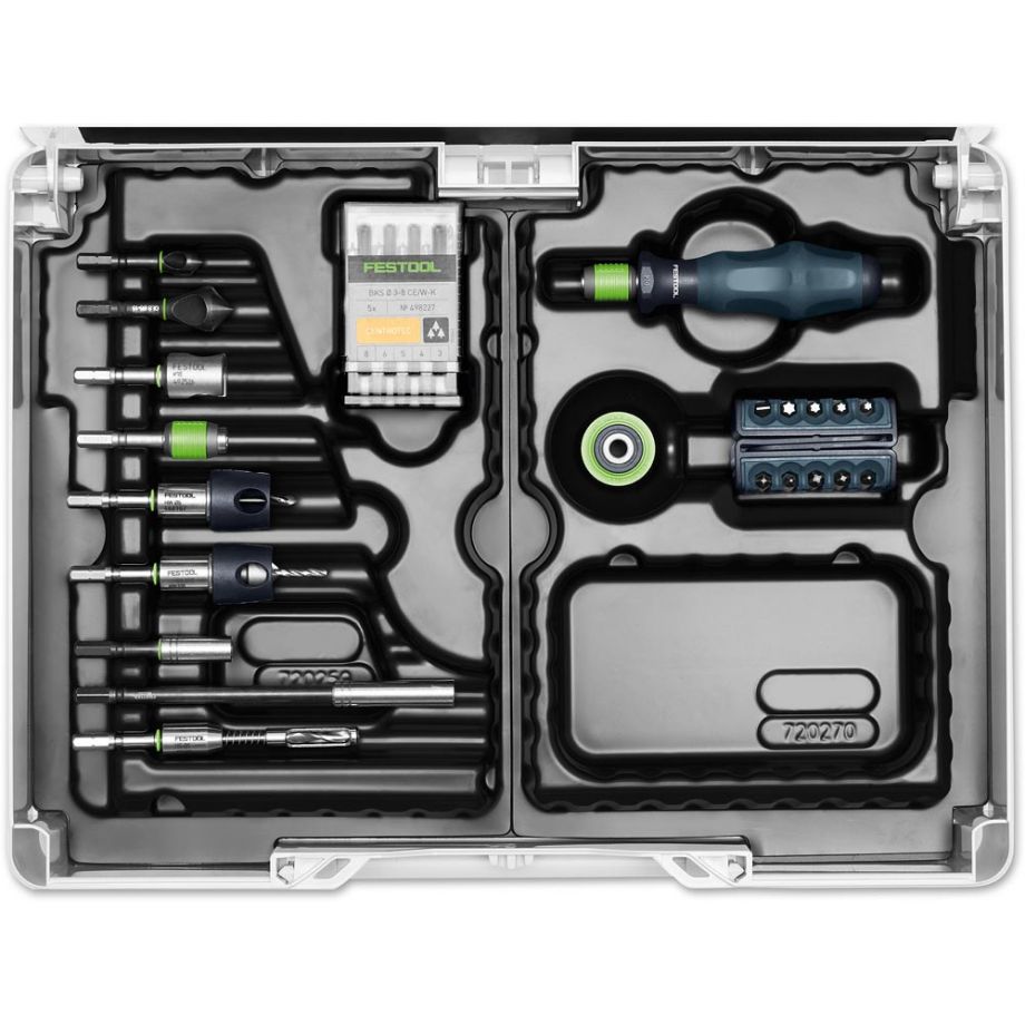 Festool 104 Piece CENTROTEC Assembly Kit in T-Loc Case