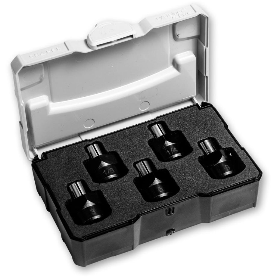 Shaper Collet Kit in Micro Systainer Set of 5