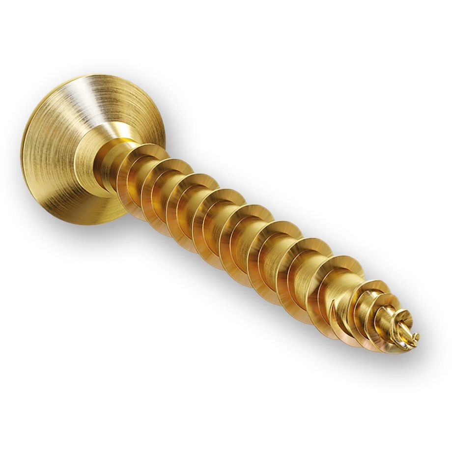 Tite-Fix Hinge-Tite Pozi Brass Screw - Pack of 50
