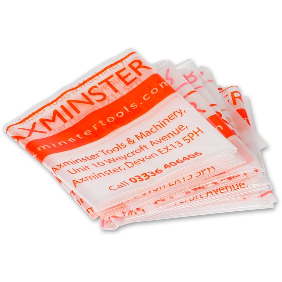 Axminster Workshop Waste Sacks 560 x 915mm - Red (Pkt 10)