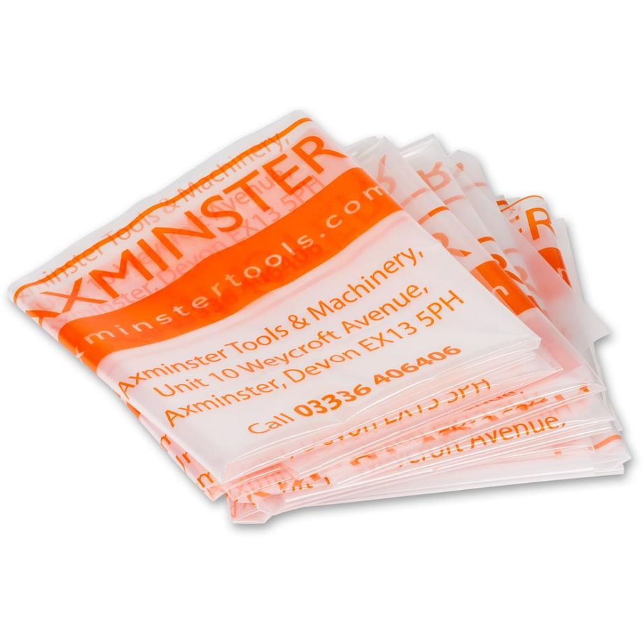 Axminster Workshop Waste Sacks 785 x 940mm - Orange (Pkt 10)