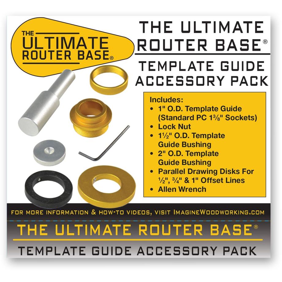 The Ultimate Router Base Template Guide Accessory Kit