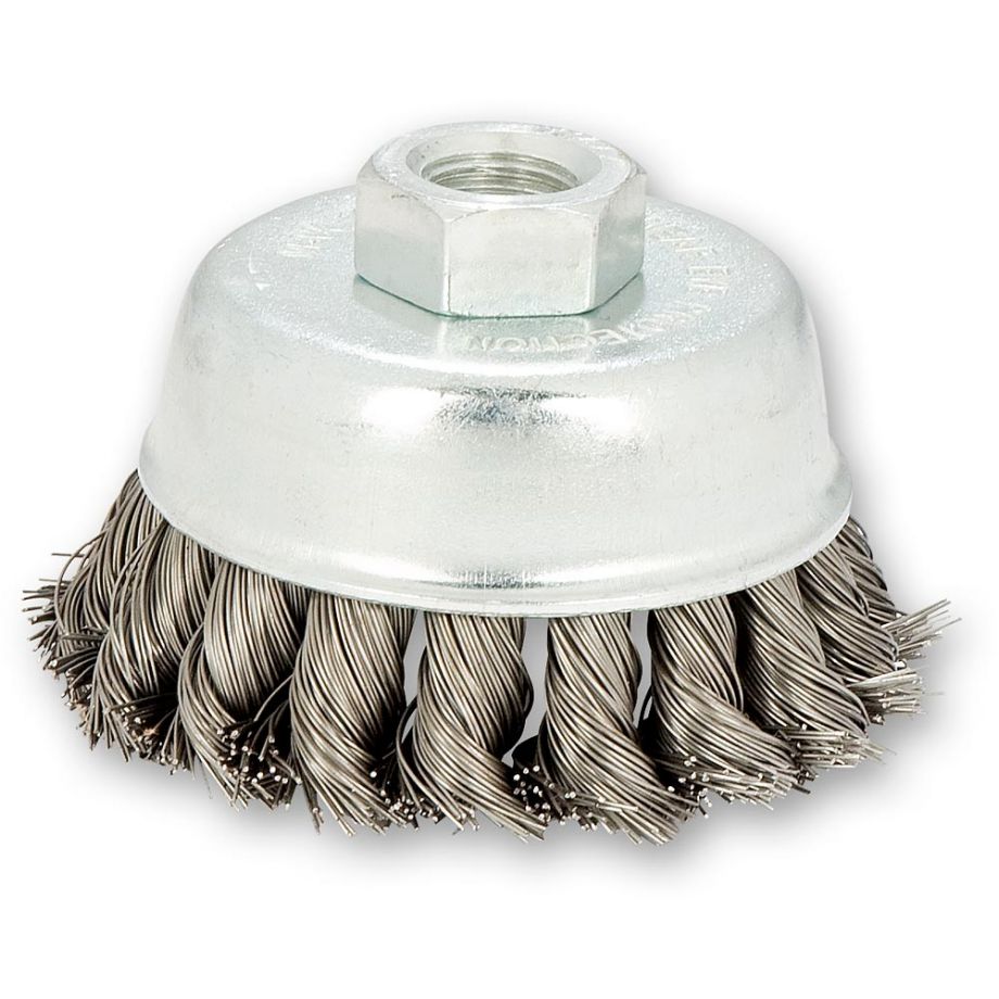 SIT 70mm Twist Knot Wire Cup Brush for Angle Grinders