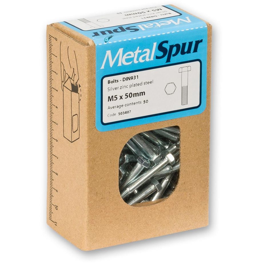 MetalSpur Hex Head Bolts (Partial Thread)