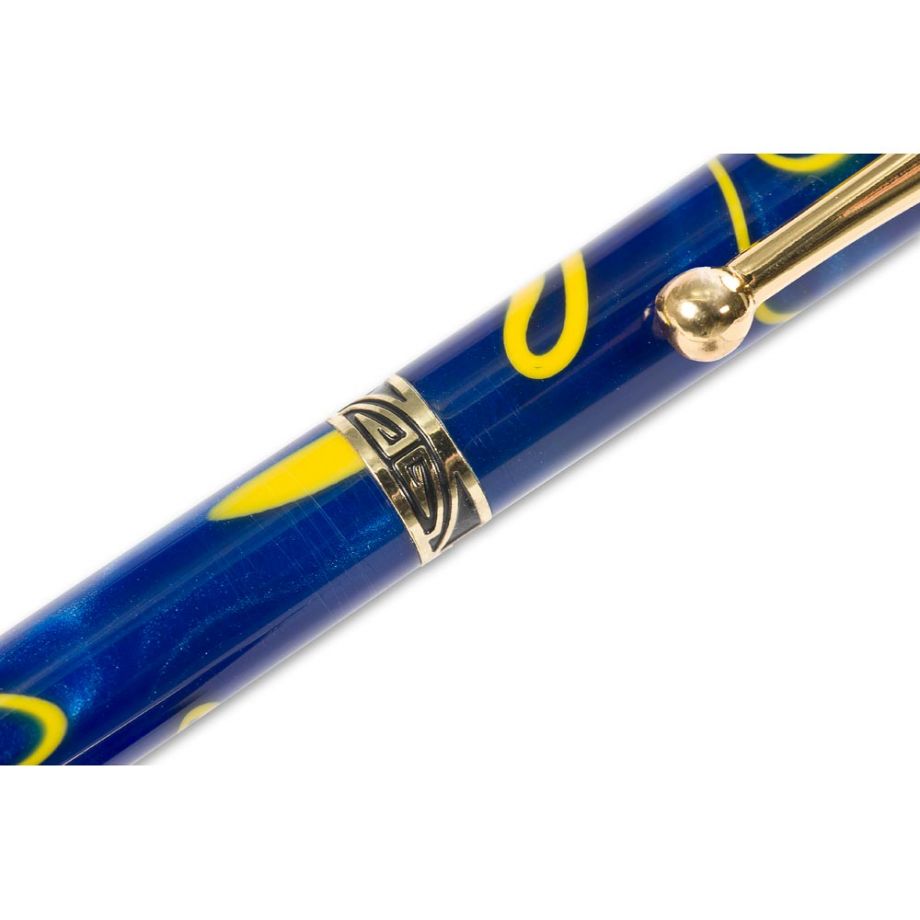 3 Art Deco Style Twist Pens & Velvet Drawstring Cases - PACKAGE DEAL
