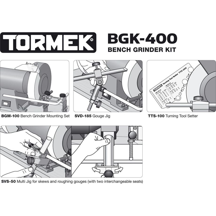 Tormek BGK-400 Tormek Bench Grinder Kit