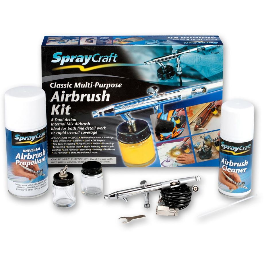SprayCraft SP50K Dual Action Airbrush Kit