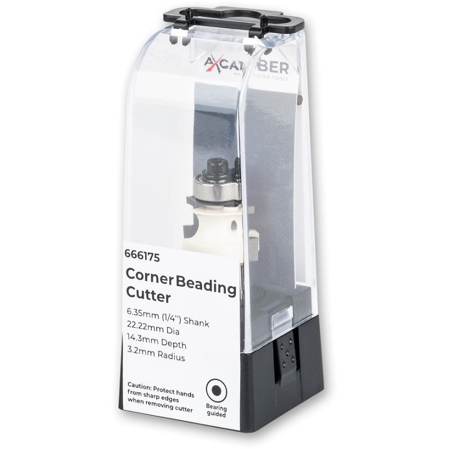 Axcaliber Edge Beading Router Cutters - 1/4