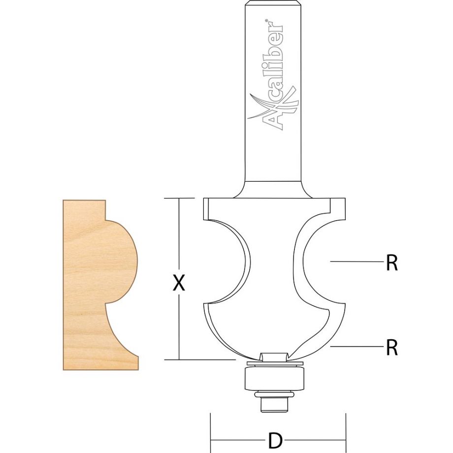 Axcaliber Victorian Torus Moulding Cutter