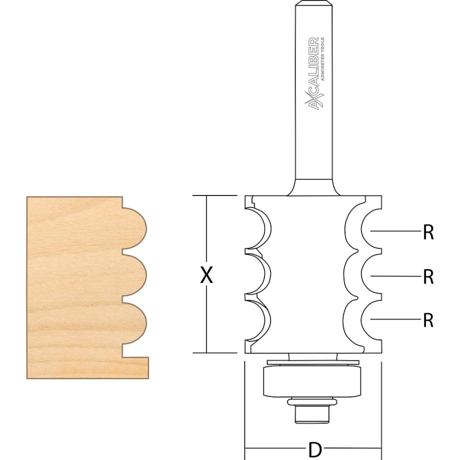 Axcaliber Convex Multi-Bead Cutter